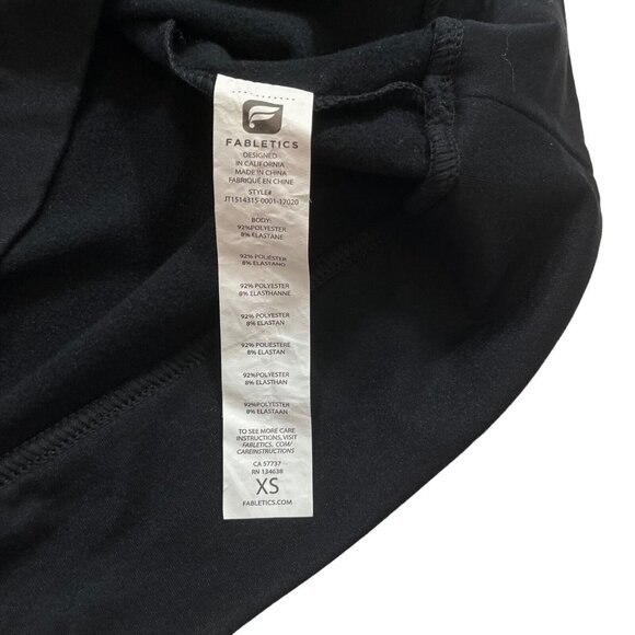 Fabletics‎ Yukon Black Hooded Long Sleeve Sweatshirt Dress Size XS - Picture 4 of 8
